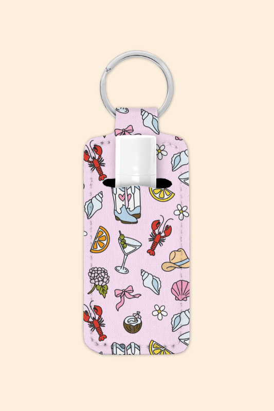 Coastal Cowgirl - Lip Balm Holder Keychain