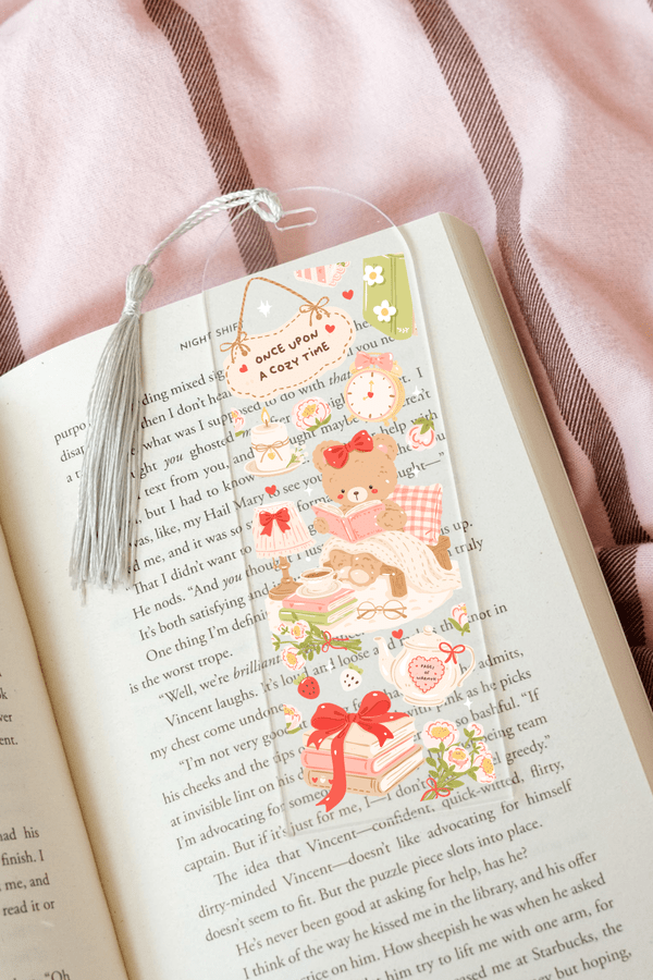 Cozy Bear - Acrylic Bookmark