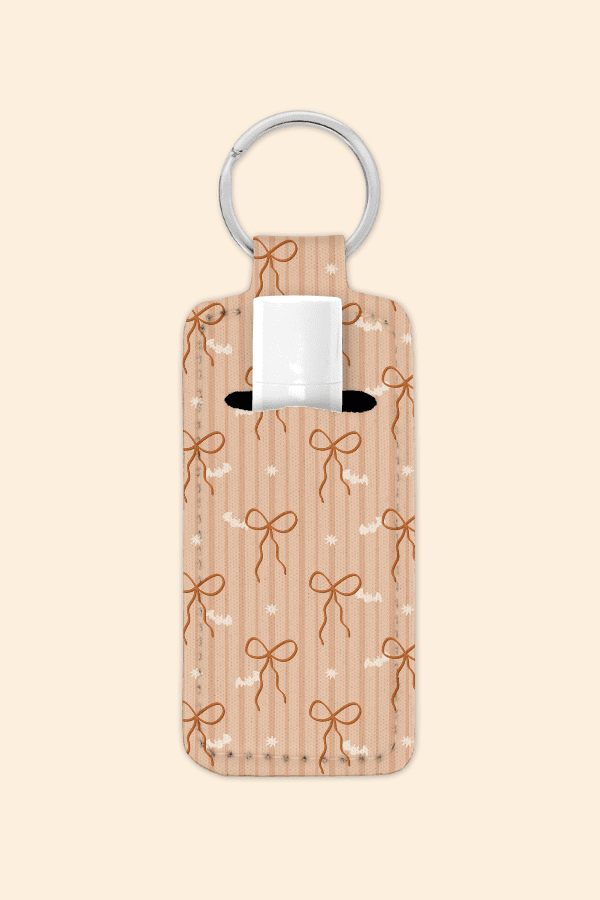 Bats & Bows - Lip Balm Holder Keychain