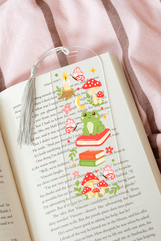 Froggie Cottagecore - Acrylic Bookmark
