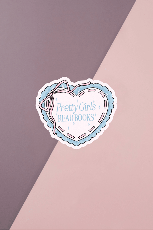 Pretty Girls Read Books Sticker