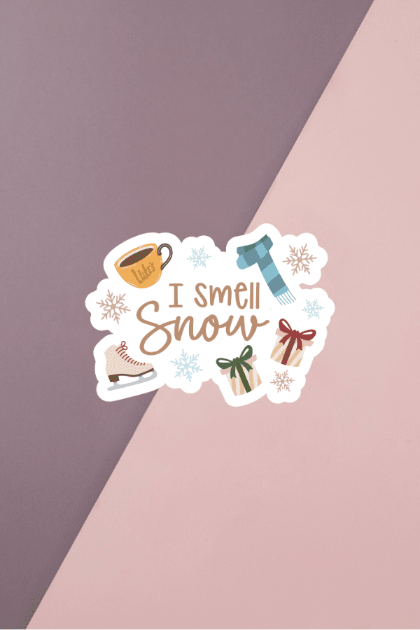 I Smell Snow Sticker