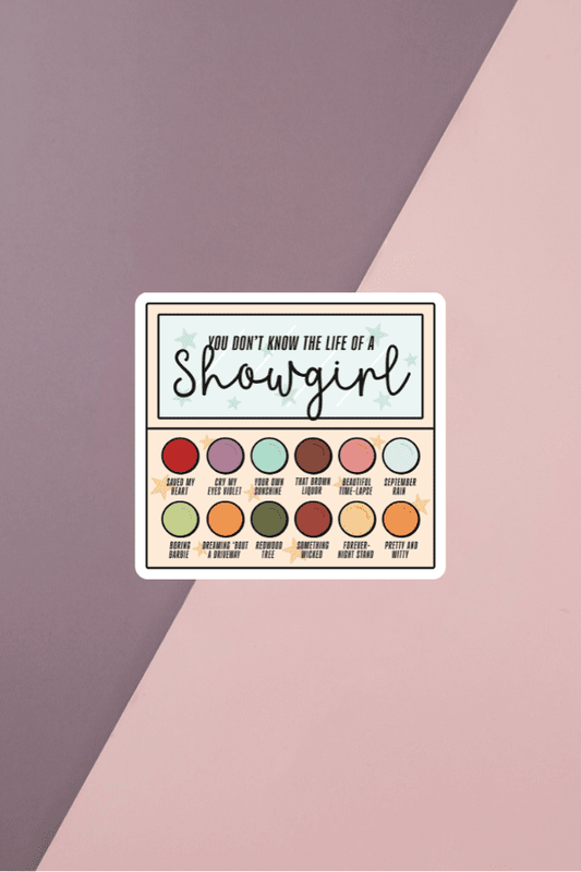 Showgirl Palette Sticker
