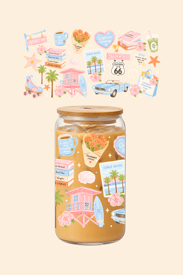 California Summer Glass Tumbler