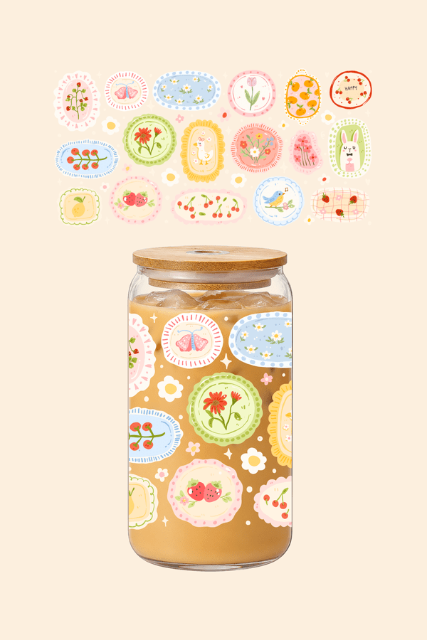 Summer Plate Glass Tumbler