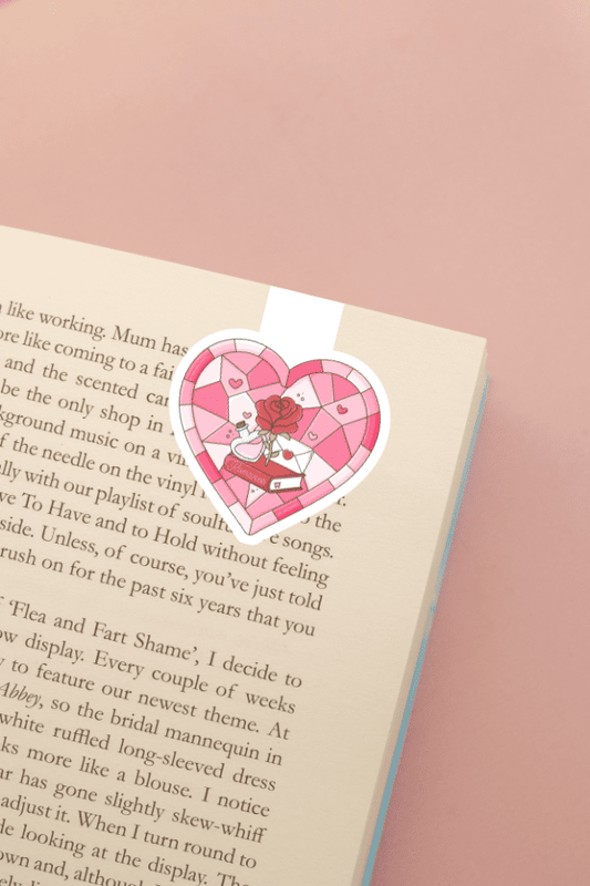Romance Stained Glass Magnetic Bookmark