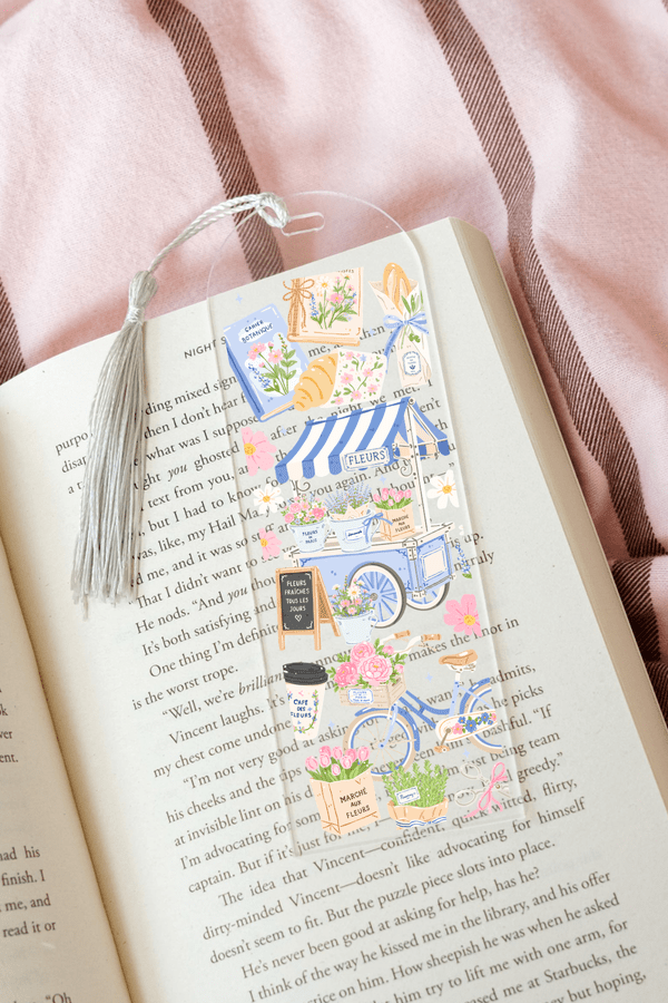 French Flower Stand - Acrylic Bookmark