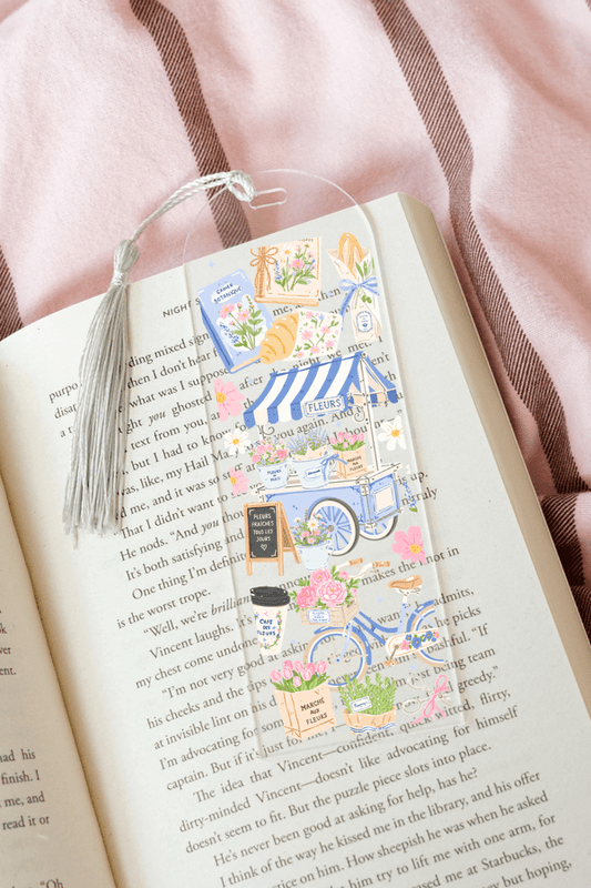 French Flower Stand - Acrylic Bookmark