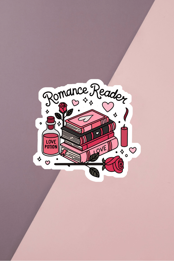 Romance Reader Sticker
