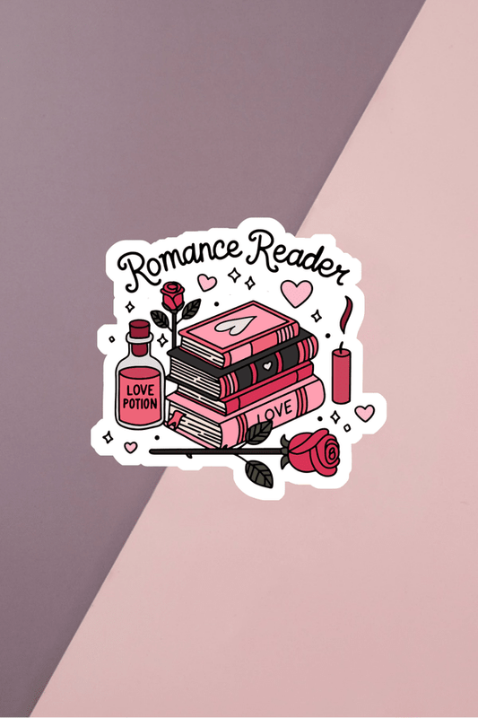 Romance Reader Sticker