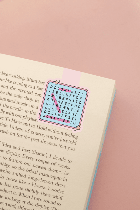 One More Chapter Crossword Magnetic Bookmark