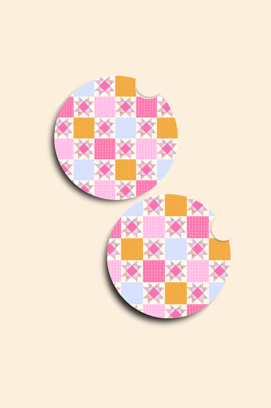 Quilted - 2 Pack Car Coasters