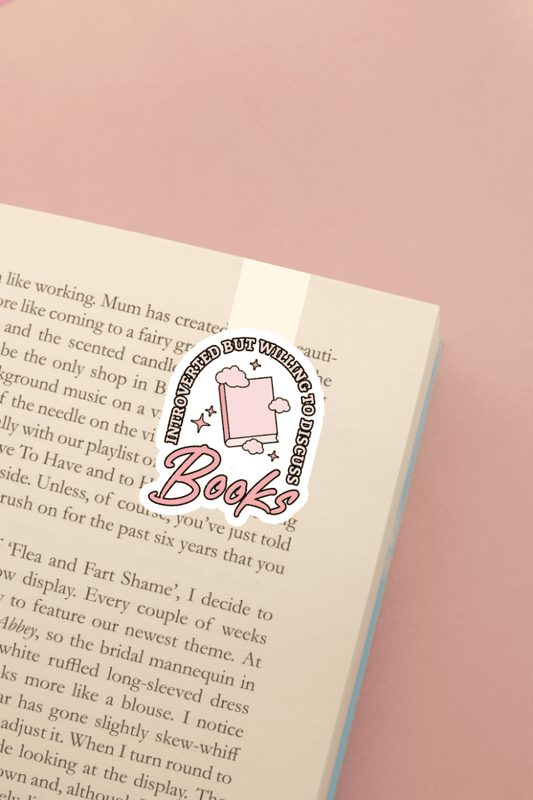 Introverted But Willing To Discuss Books Magnetic Bookmark