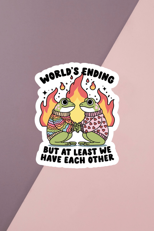 World's Ending Sticker