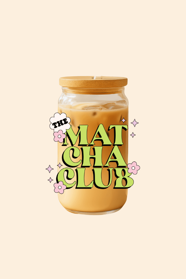 The Matcha Club Glass Tumbler