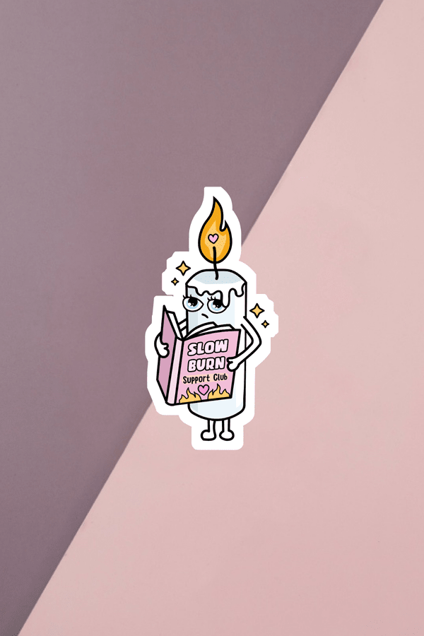 Slow Burn Candle Sticker