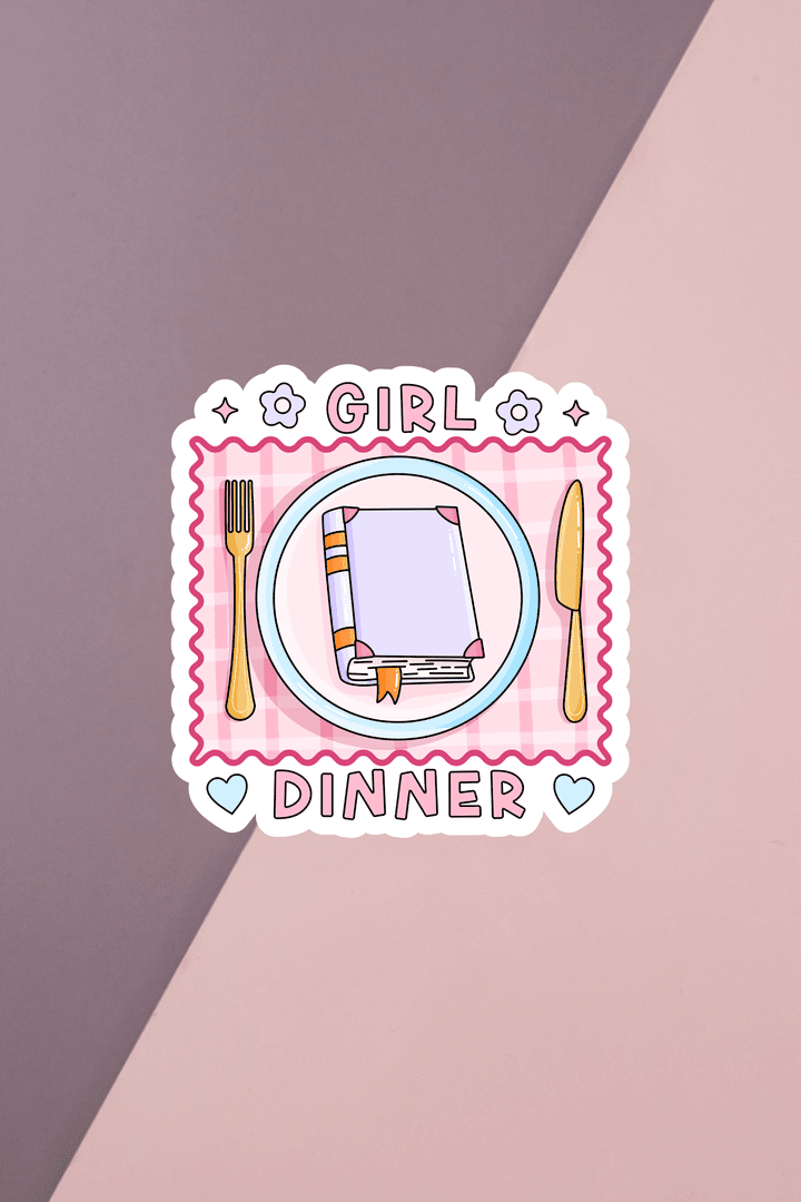 Girl Dinner Sticker