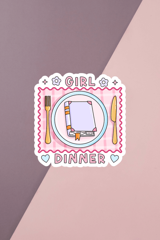 Girl Dinner Sticker