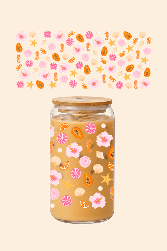 Papaya Paradise Glass Tumbler