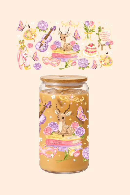 Spring Romantasy Glass Tumbler