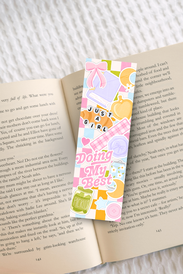 Just A Girl Bookmark