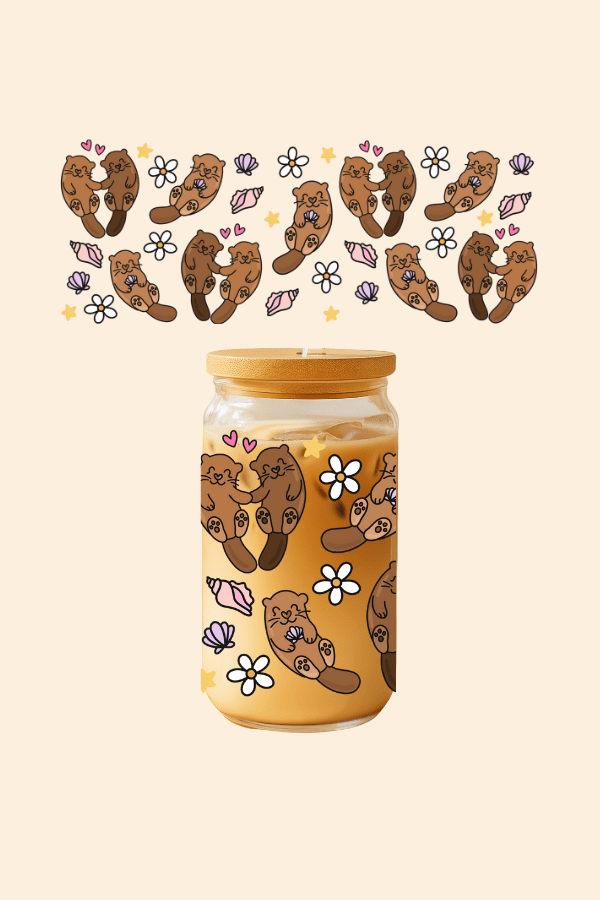 Otters Glass Tumbler