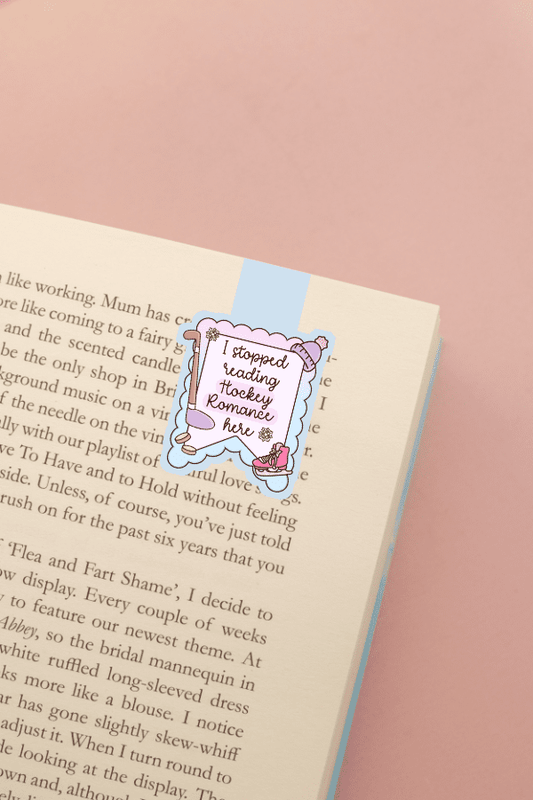 I Stopped Reading Hockey Romance Here Magnetic Bookmark