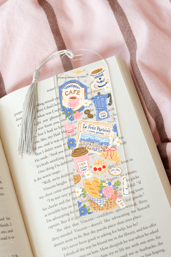 French Cafe - Acrylic Bookmark