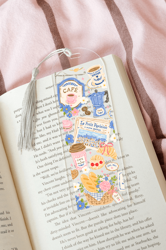 French Cafe - Acrylic Bookmark