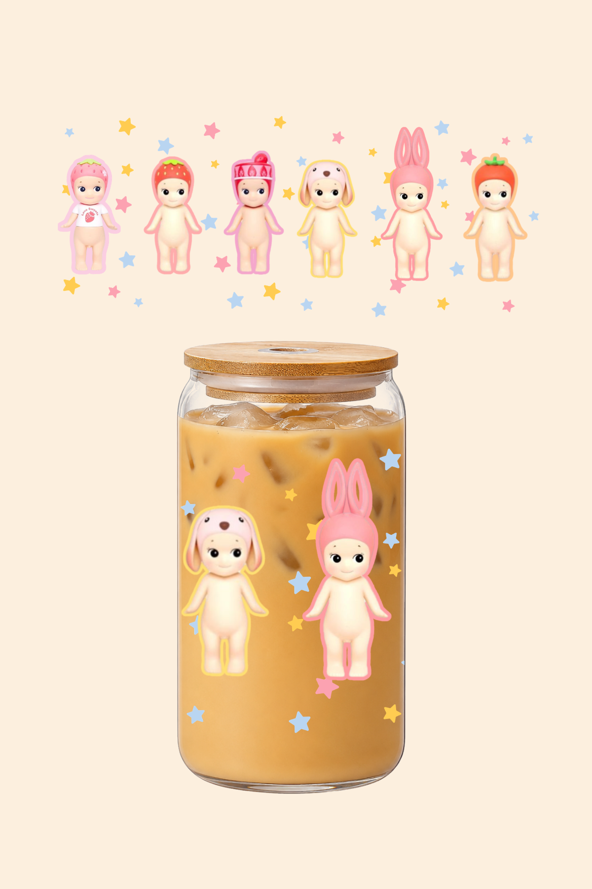 Angel Babies Glass Tumbler