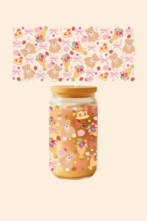 Cutie Bears Glass Tumbler
