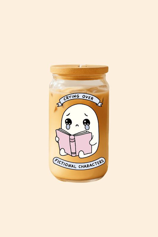 Crying Over Fictional Characters Glass Tumbler