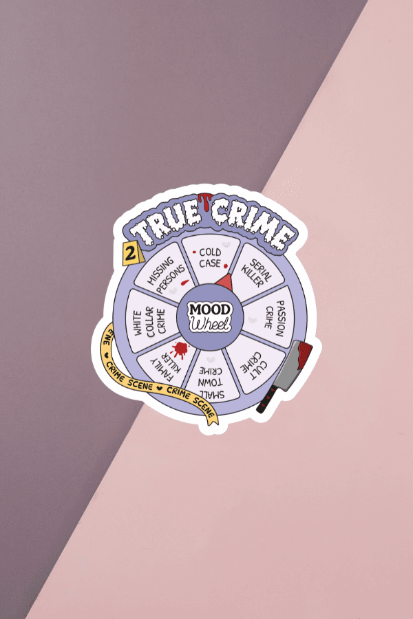 True Crime Mood Wheel Sticker