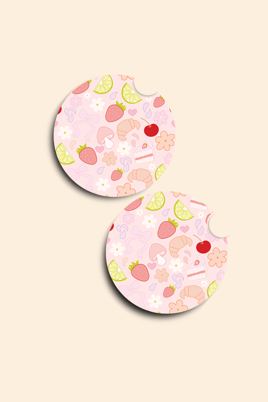 Fruit Salad - 2 Pack Car Coasters