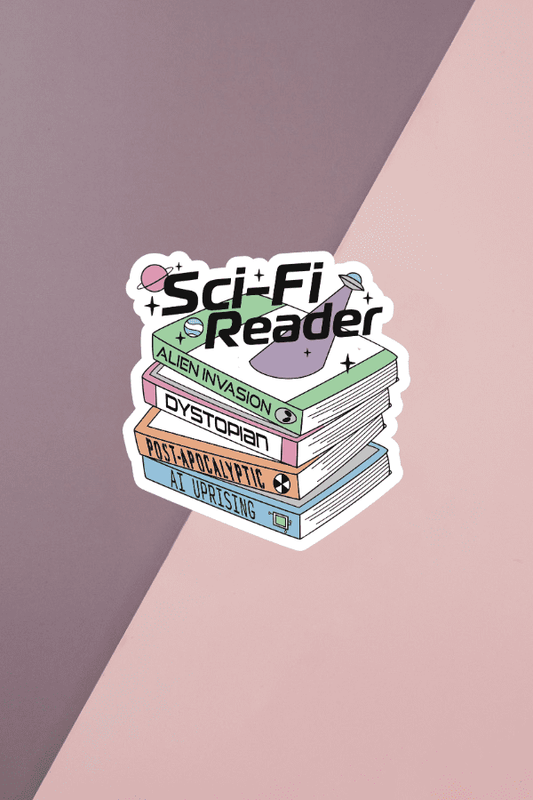 Sci-Fi Reader Sticker