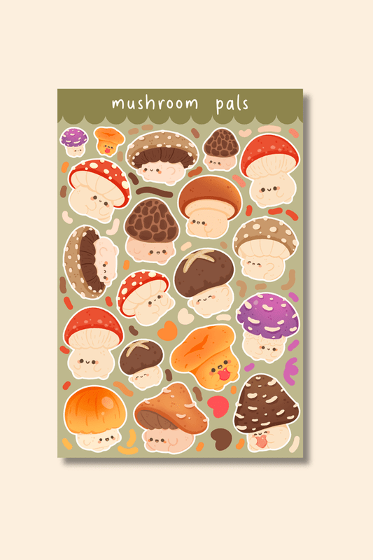 Mushroom Pals Sticker Sheet