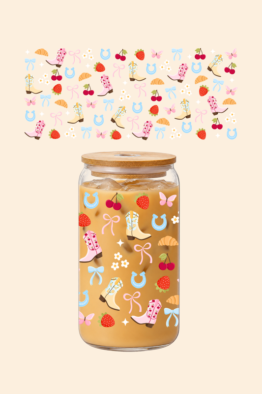 Cowgirl Brunch Glass Tumbler