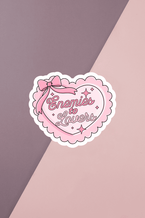 Enemies To Lovers Heart Sticker