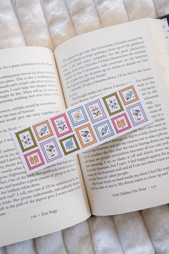 Summer Stamps Bookmark