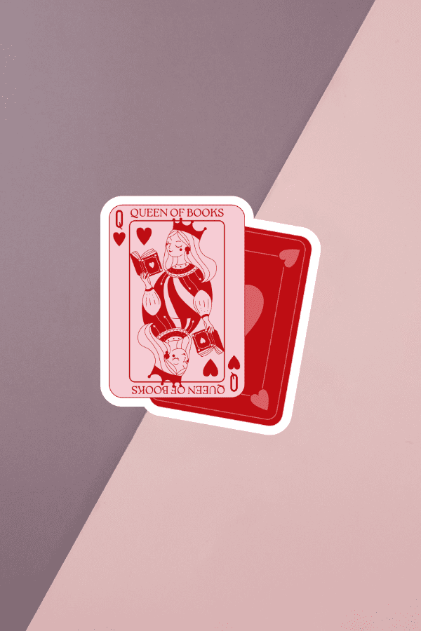 Queen Of Books Sticker
