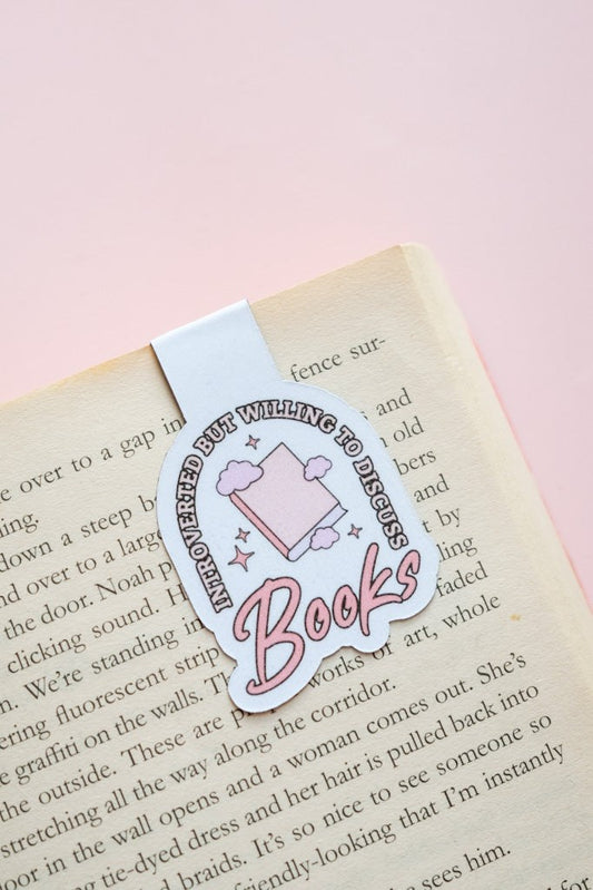 Introverted But Willing To Discuss Books Magnetic Bookmark