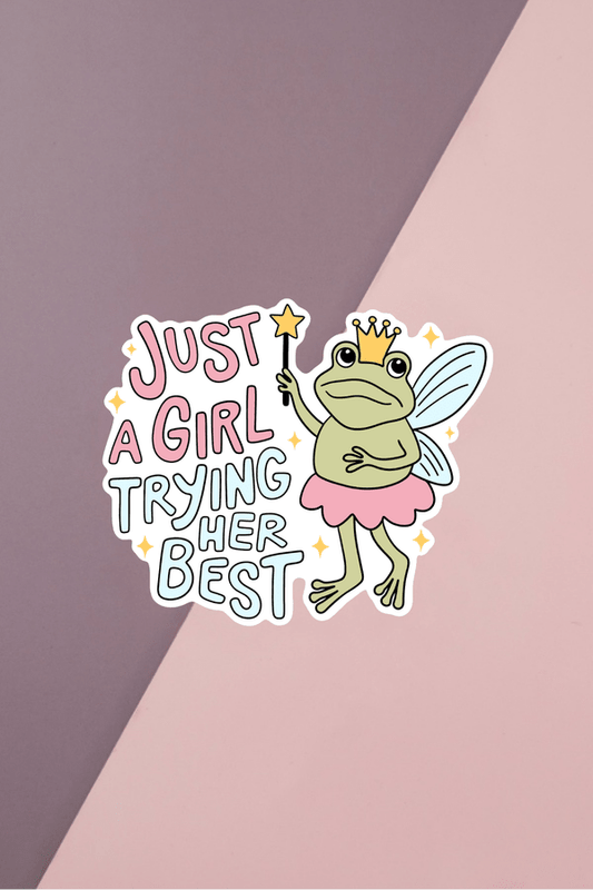 Trying Her Best Sticker