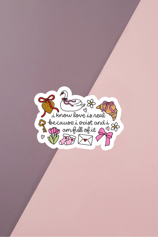 Love Is Real Sticker