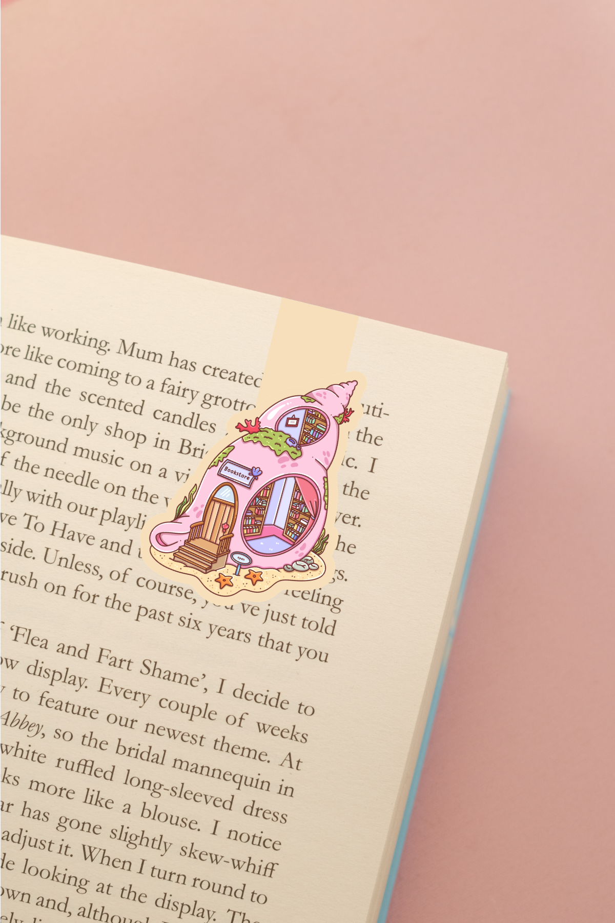 Shell Bookstore Magnetic Bookmark
