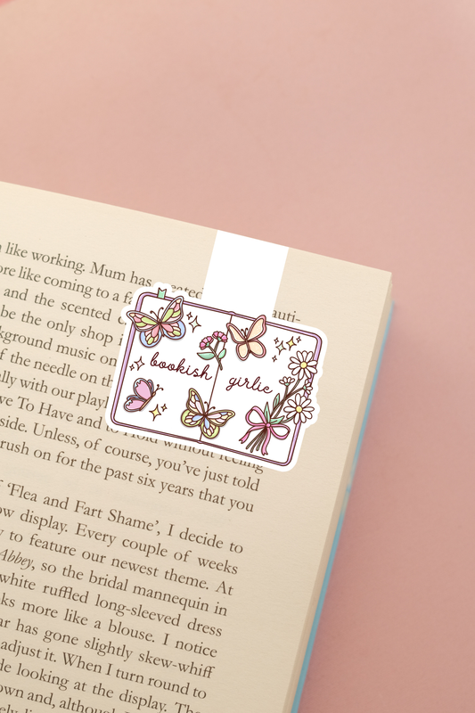 Bookish Girlie Butterflies Magnetic Bookmark
