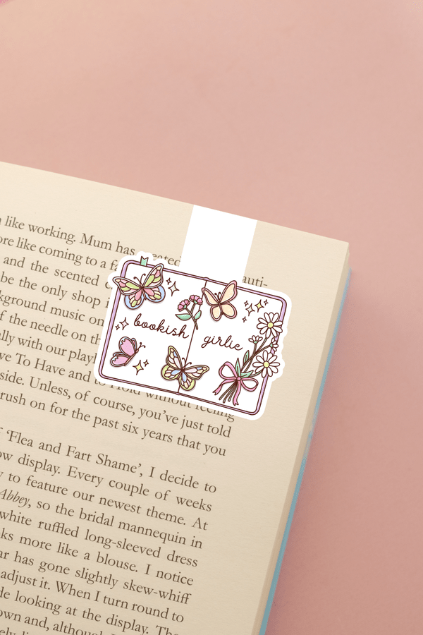 Bookish Girlie Butterflies Magnetic Bookmark