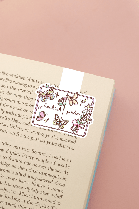 Bookish Girlie Butterflies Magnetic Bookmark