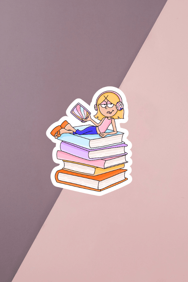 Lizzie Bookish Sticker
