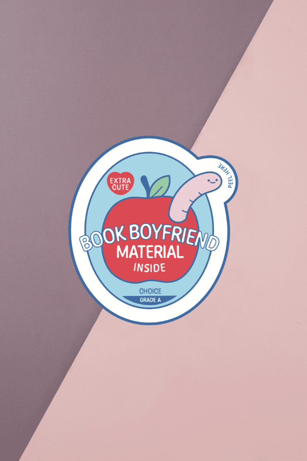 Book Boyfriend Material Inside Sticker