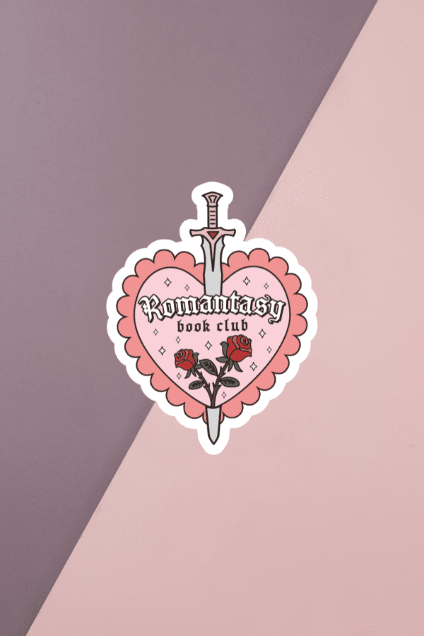 Romantasy Book Club Heart Sticker
